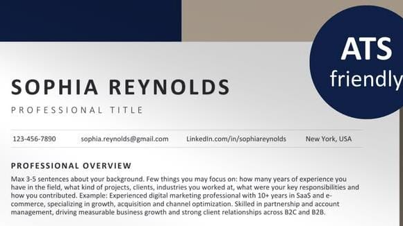 ATS Optimized Resume Only