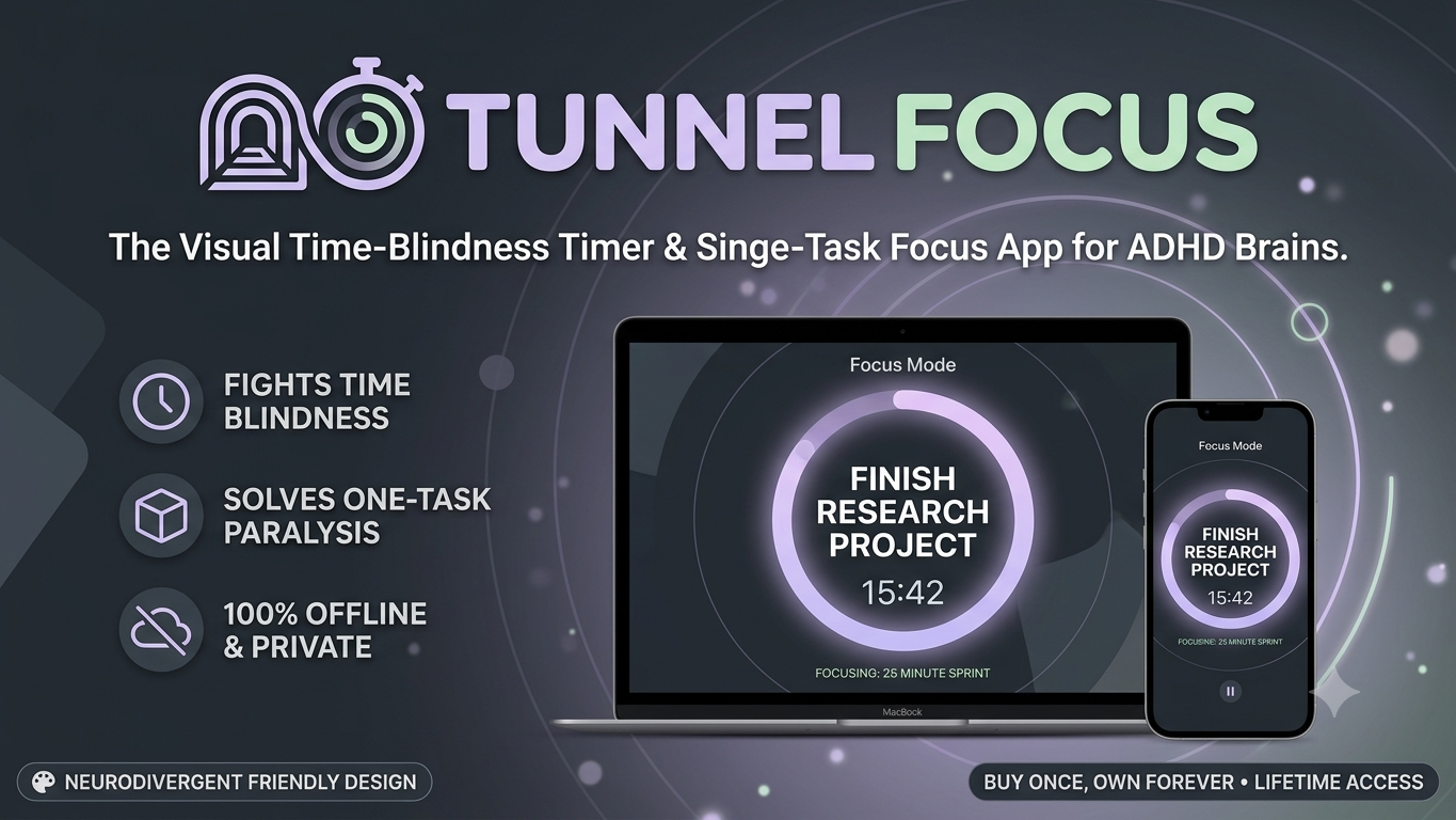 TunnelFocus — ADHD Focus Notion Planner