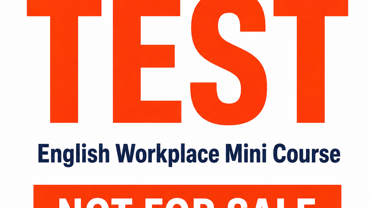 Test English language phrase course 
