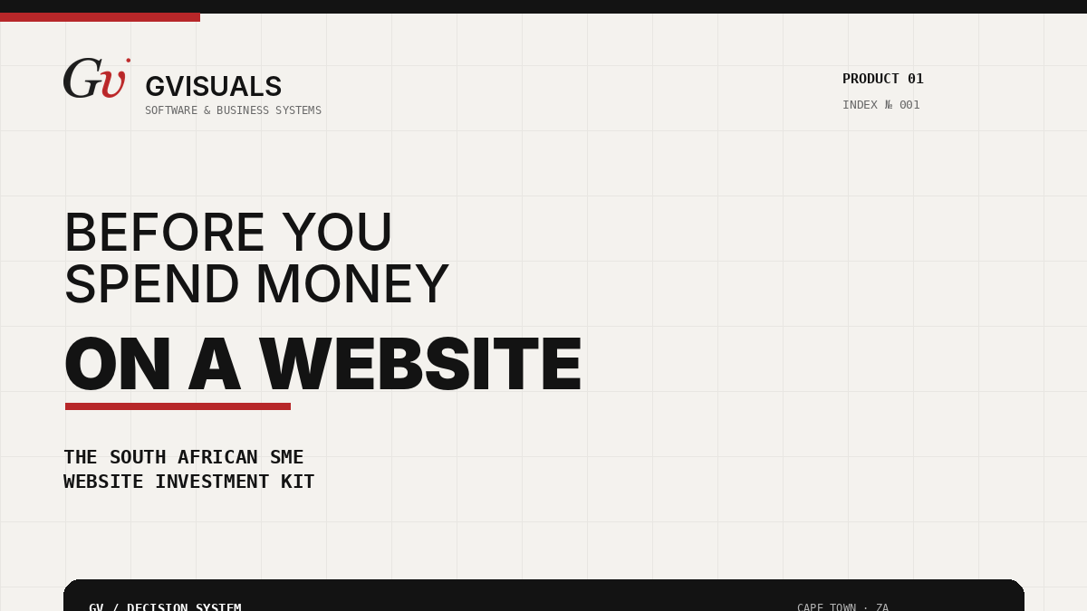 Before You Spend Money on a Website