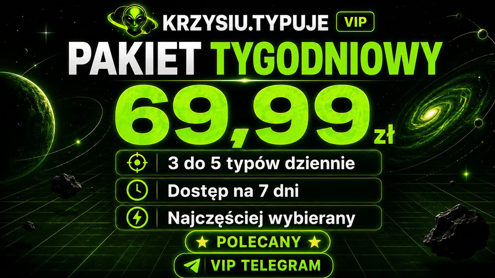 👽 | Pakiet tygodniowy