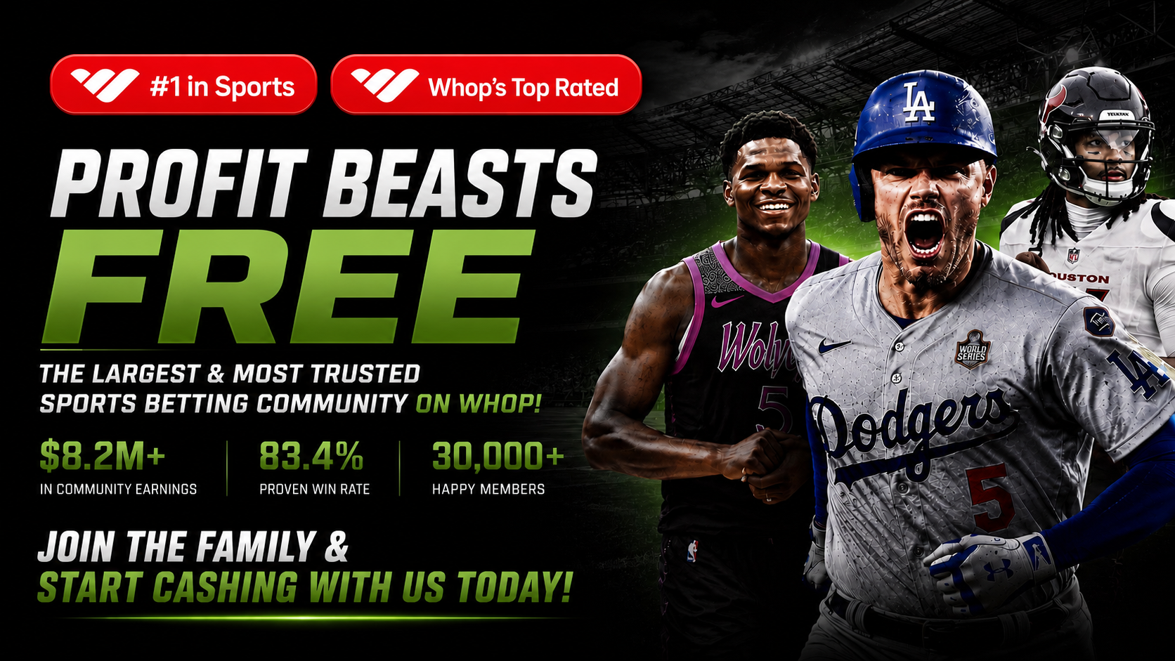 PB FREE SPORTS BETS 🔒