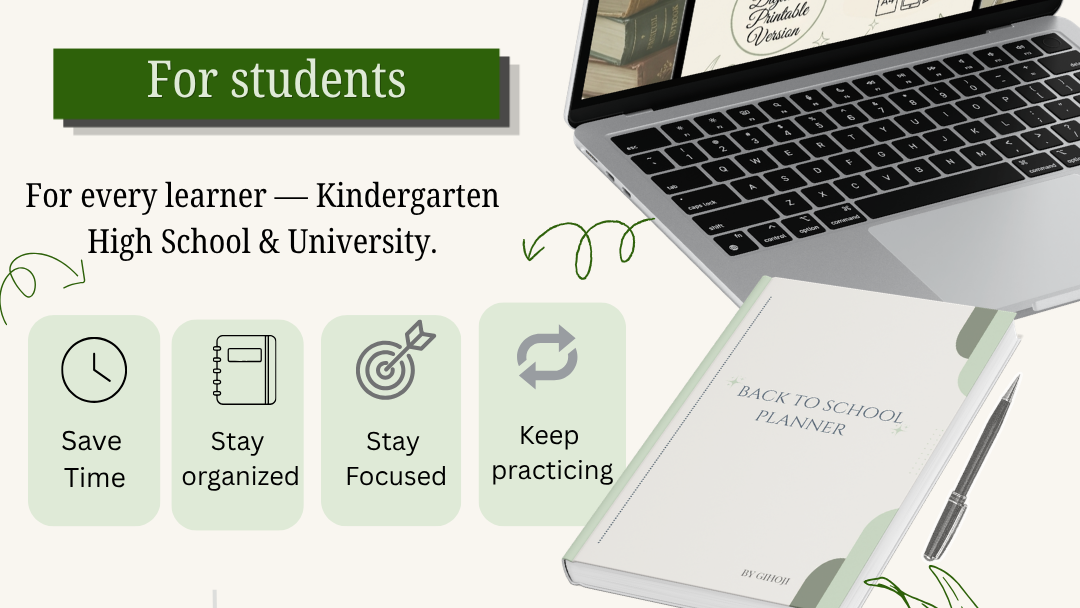 Back To School Planner