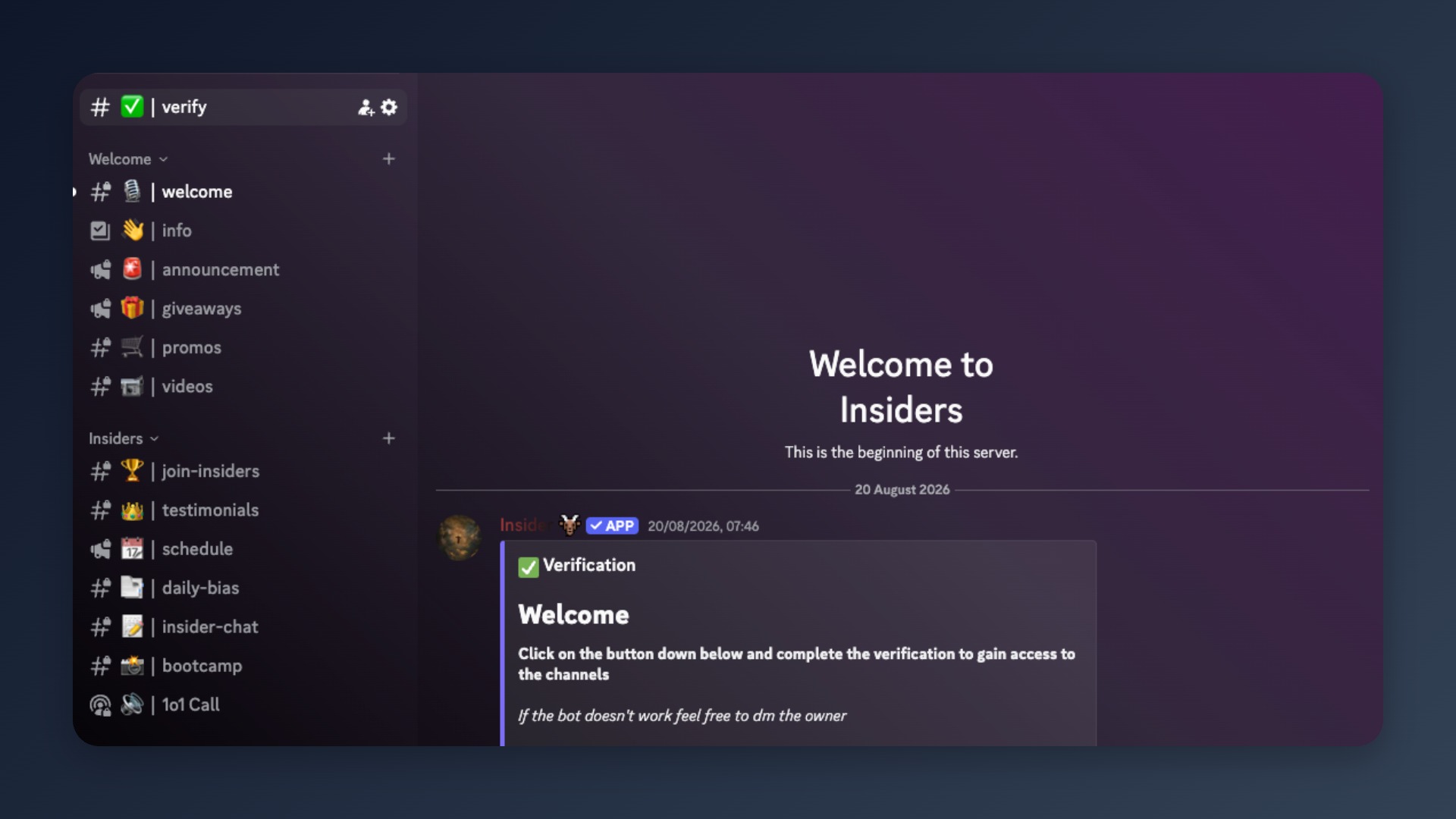 Insiders Discord Community