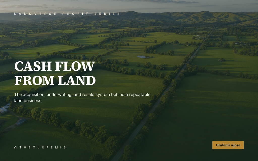 How To Create Cashflow with Vacant Land