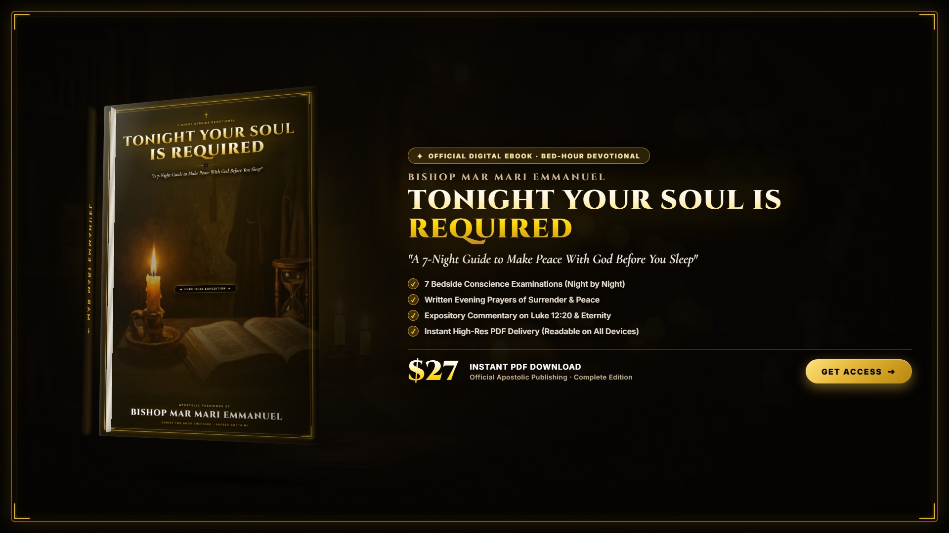 Tonight Your Soul Is Required
