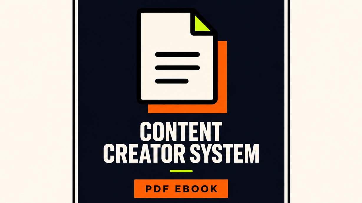 The Content Creator System — Dark Edition