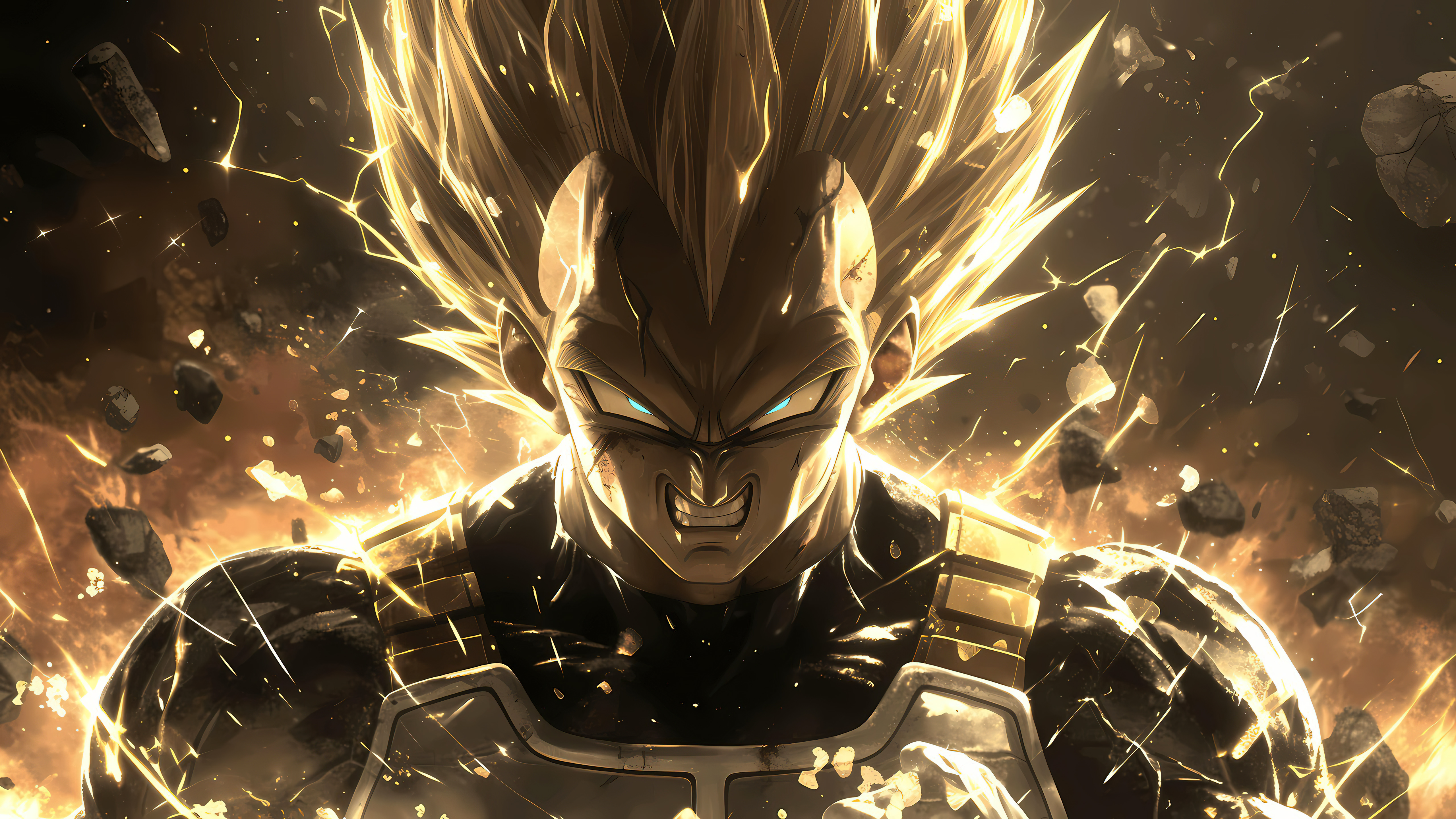 Angry Vegeta Dragon Ball Z 4K Wallpapers