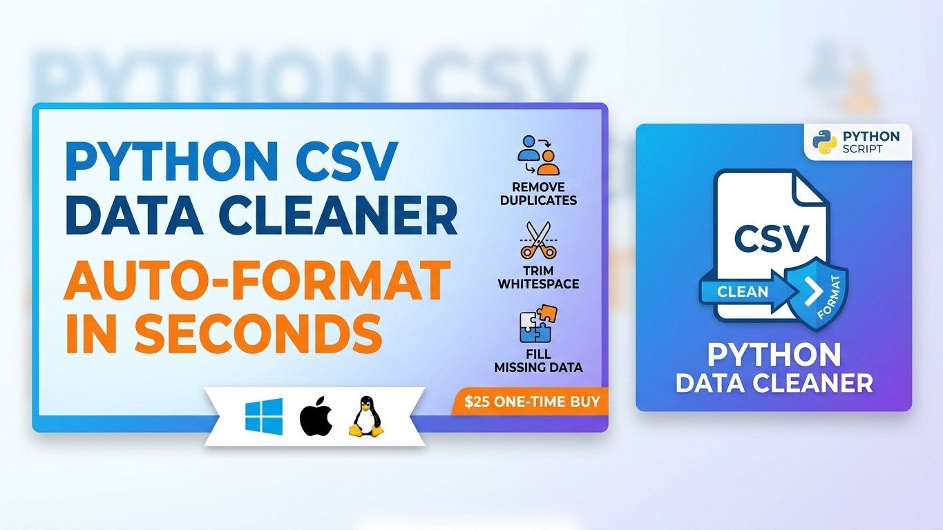 Python CSV Data Cleaner