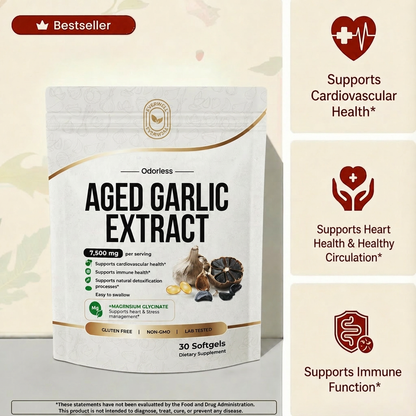 EverWell® Aged Garlic Extract - 7500mg Odorless Softgels