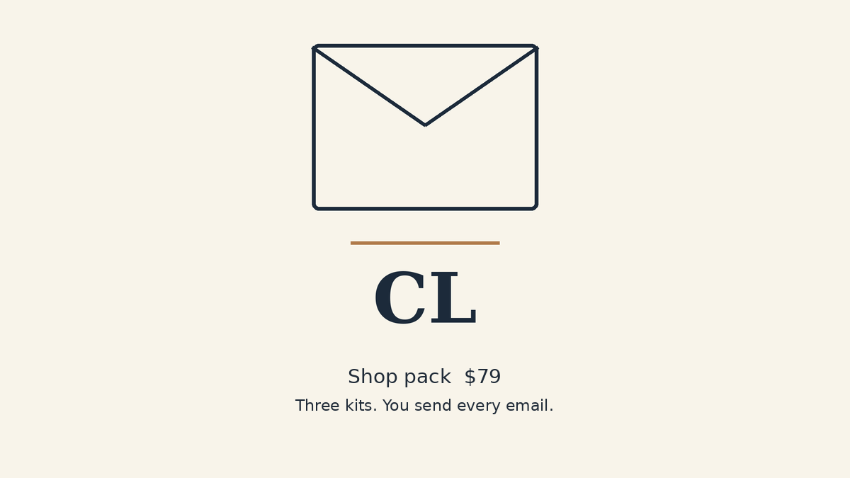 Close Letter: shop pack for bookkeepers
