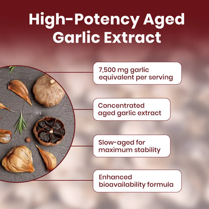 EverWell® Aged Garlic Extract - 7500mg Odorless Softgels