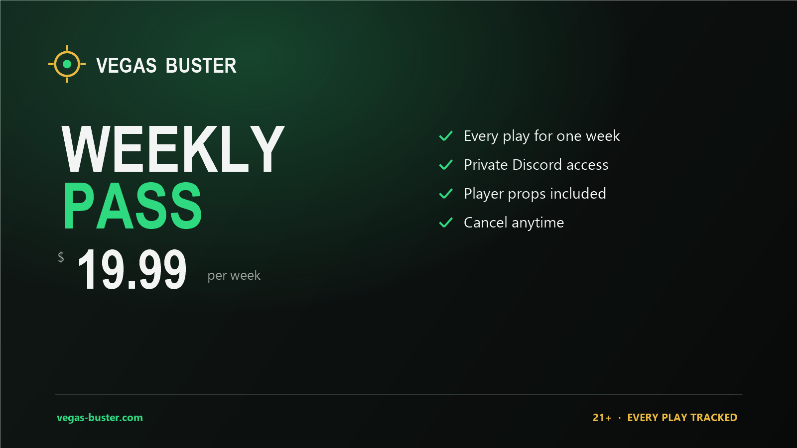 Weekly Access Subscription