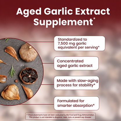 EverWell® Aged Garlic Extract - 7500mg Odorless Softgels