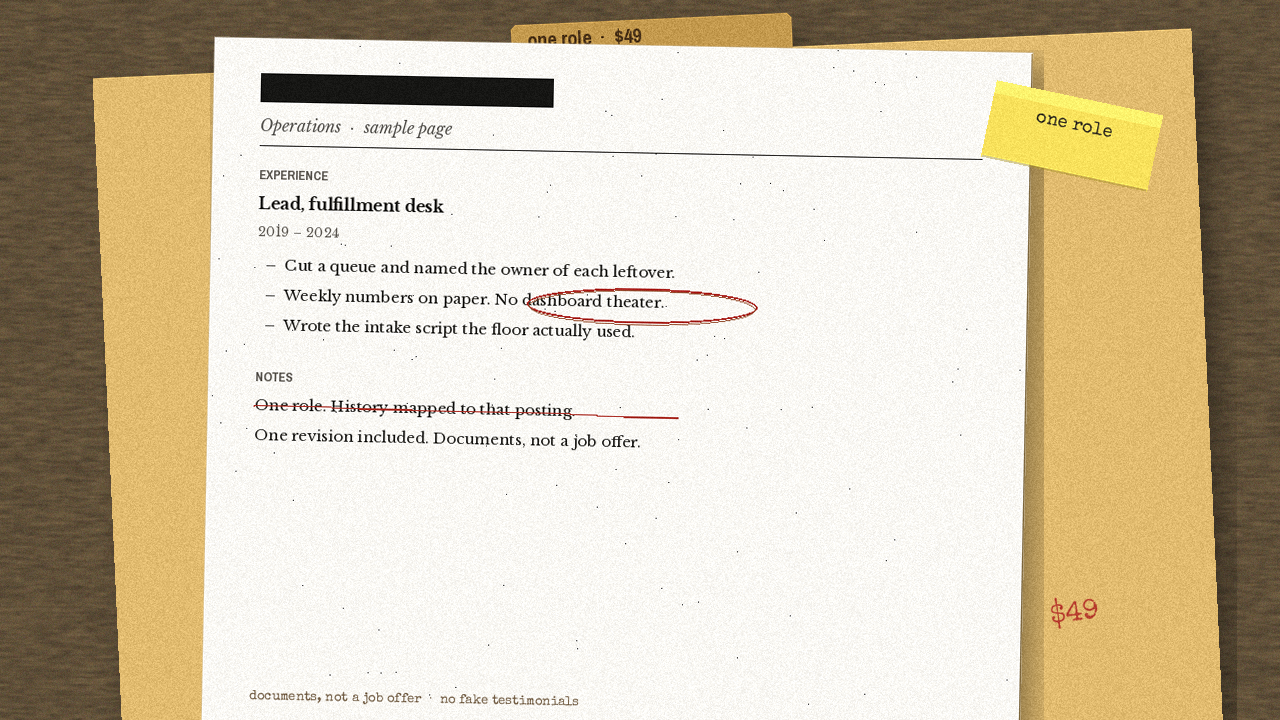 Rolefit Tailored Resume + Cover Letter
