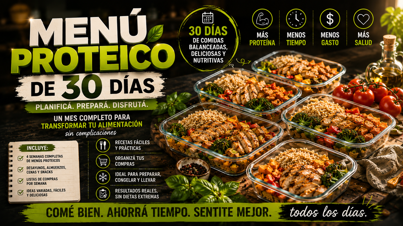 MENU PROTEICO 30 DIAS 