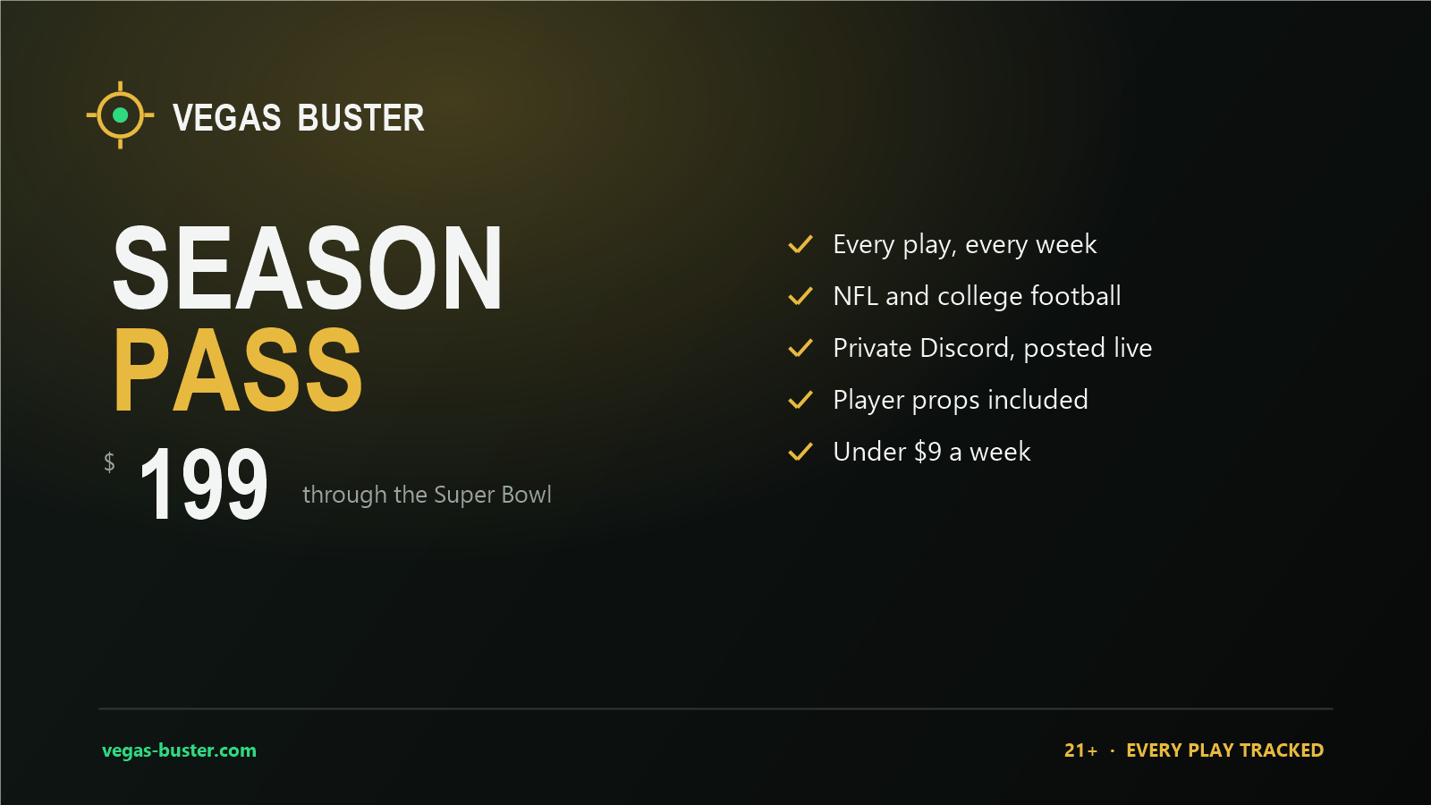 Seasonal Pass to all VB picks