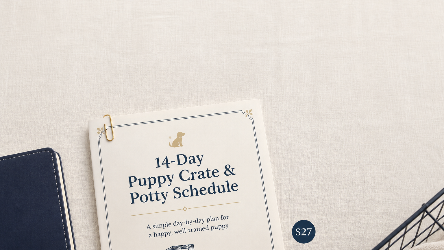 14-Day Puppy Crate & Potty Schedule