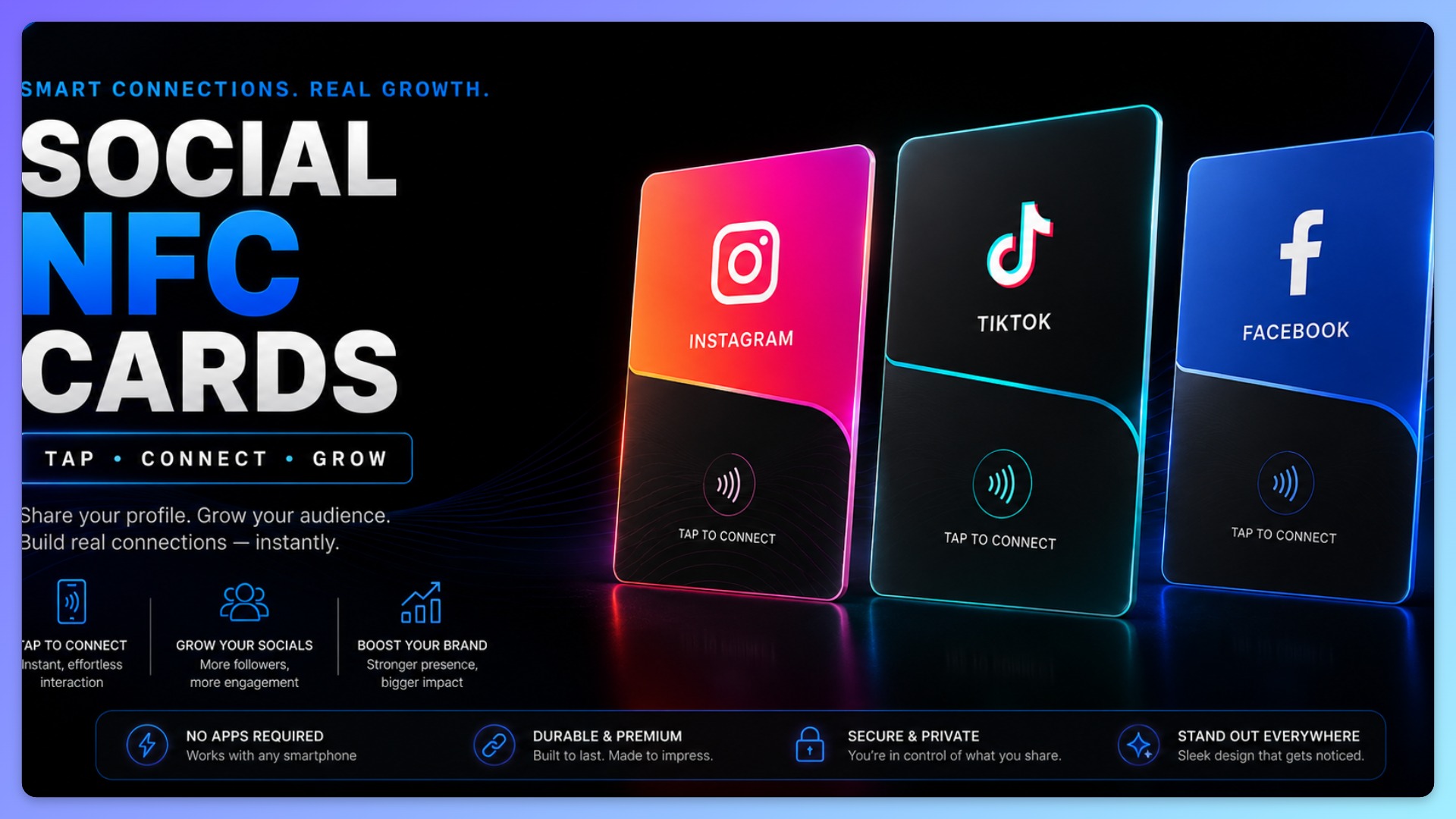 $1 Social Media NFC Card