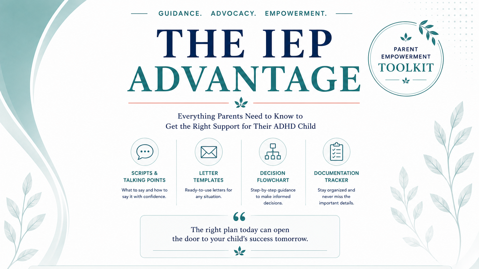 The IEP Advantage - Toolkit