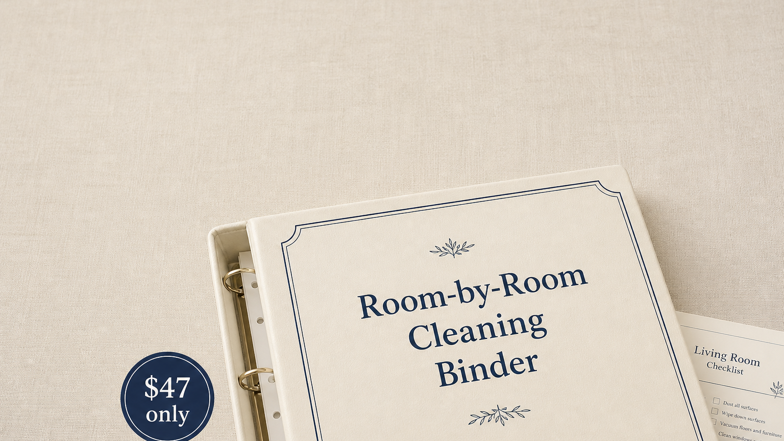 Room-by-Room Cleaning Binder