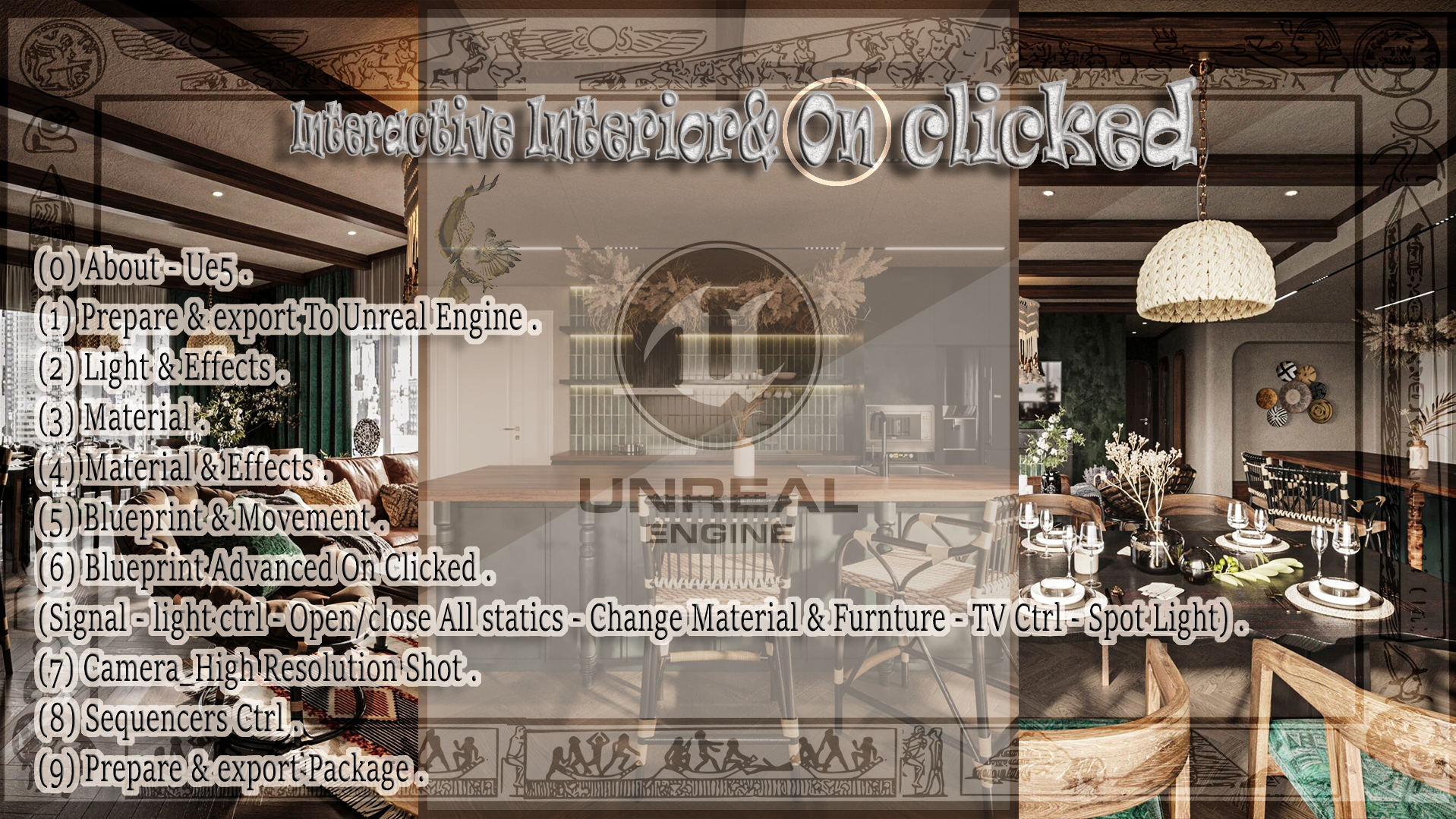 UE5 Interactive Interiors: On-Clicked Automation Blueprint