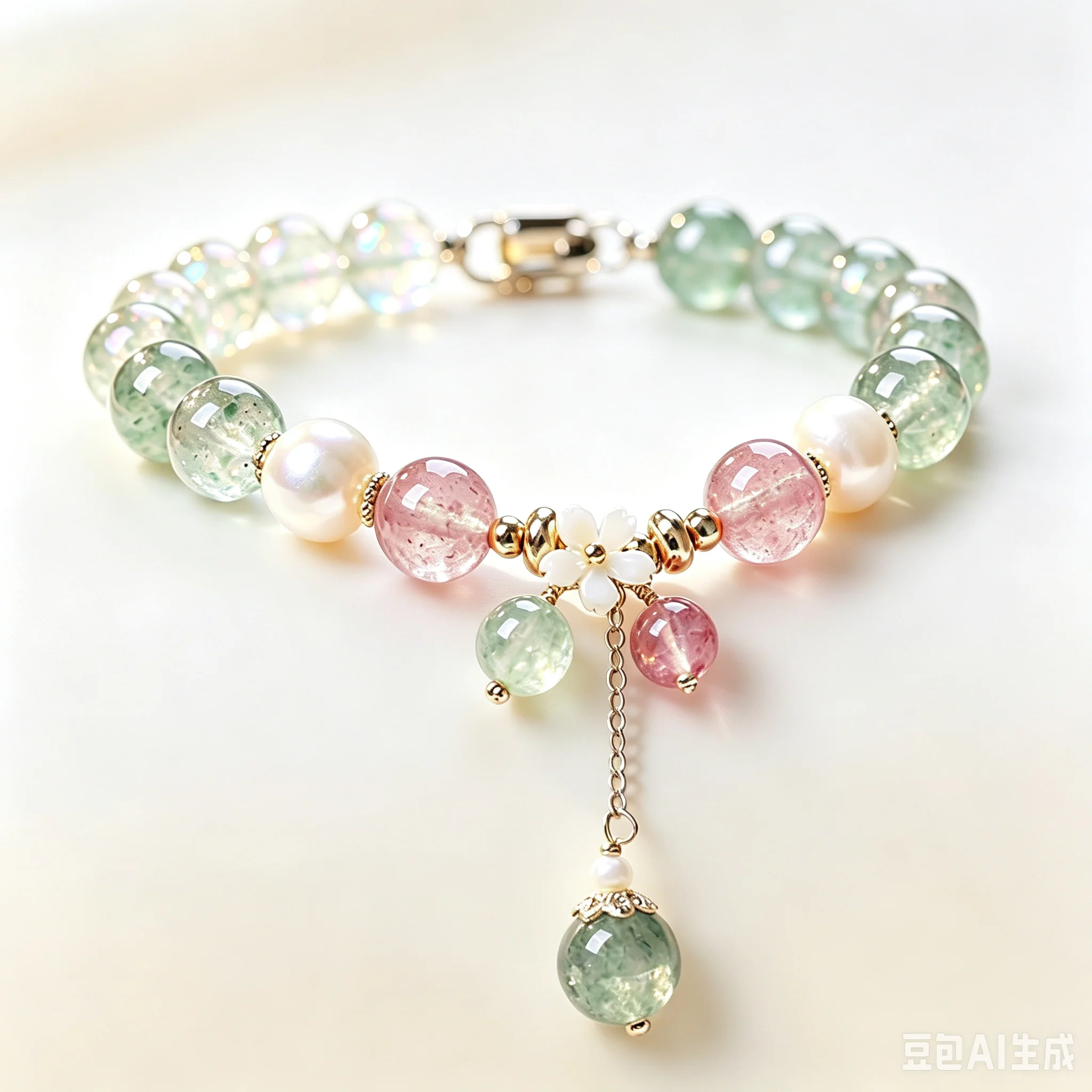 Flower Beaded Bracelet