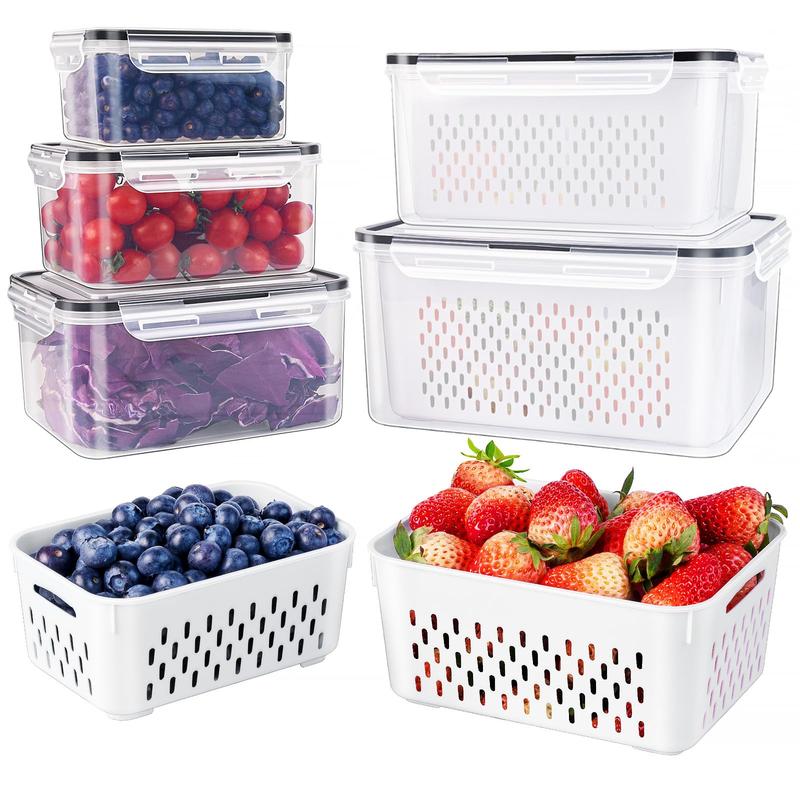 Calyva 5-Pack Fridge Produce Organizer Set