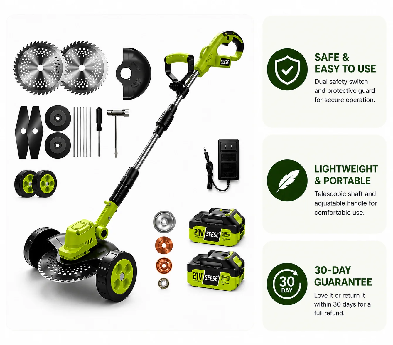 SEESE™ Cordless Lawn Mower®