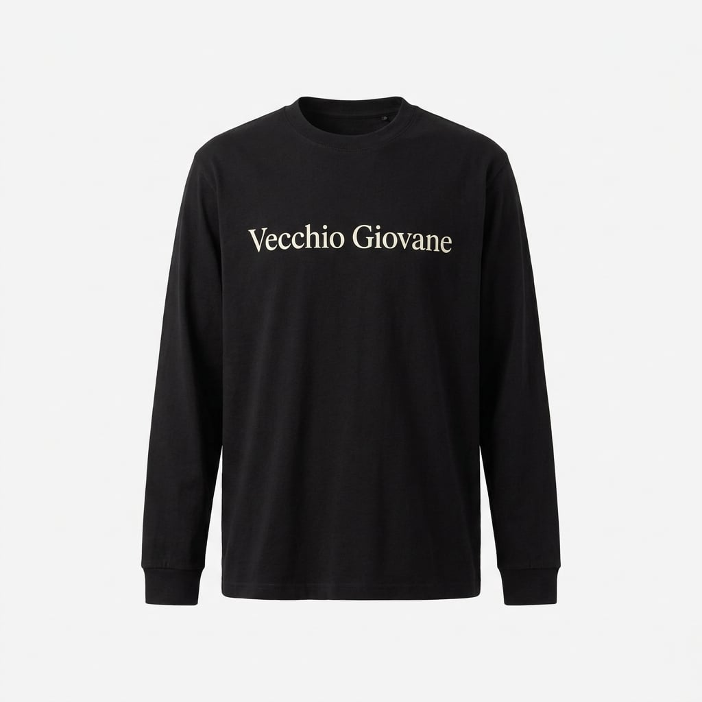 Black Vecchio Giovane Longsleeve