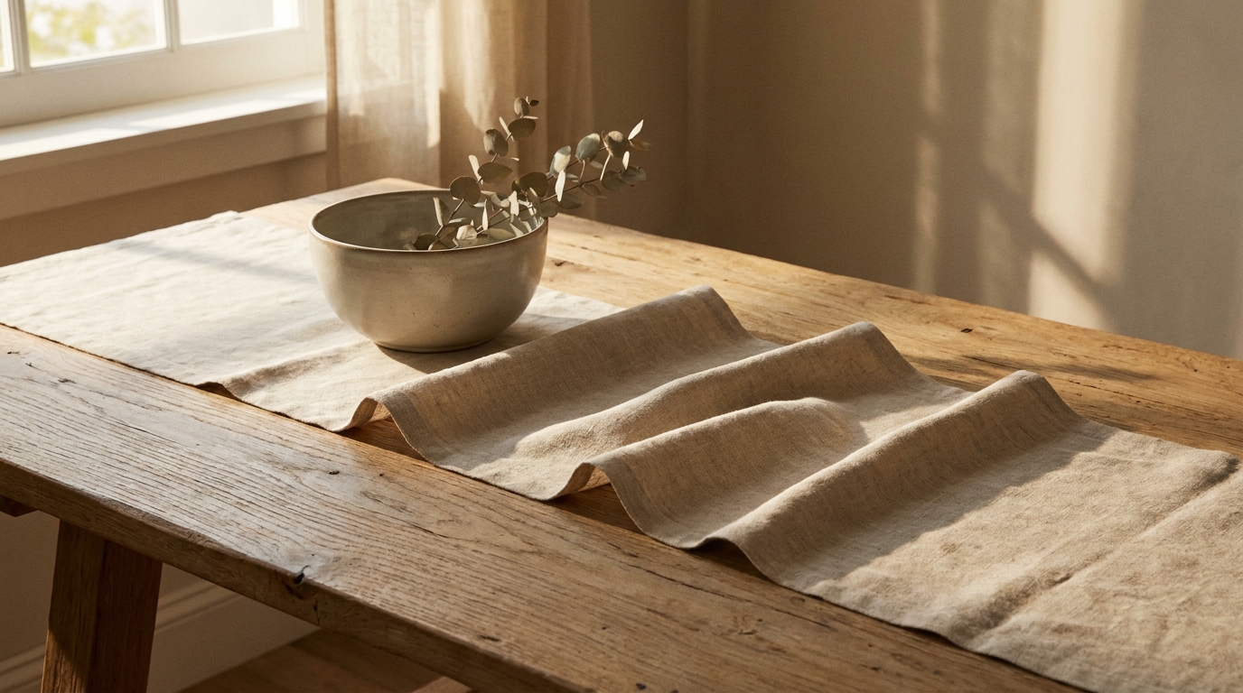 Flax Linen Table Runner