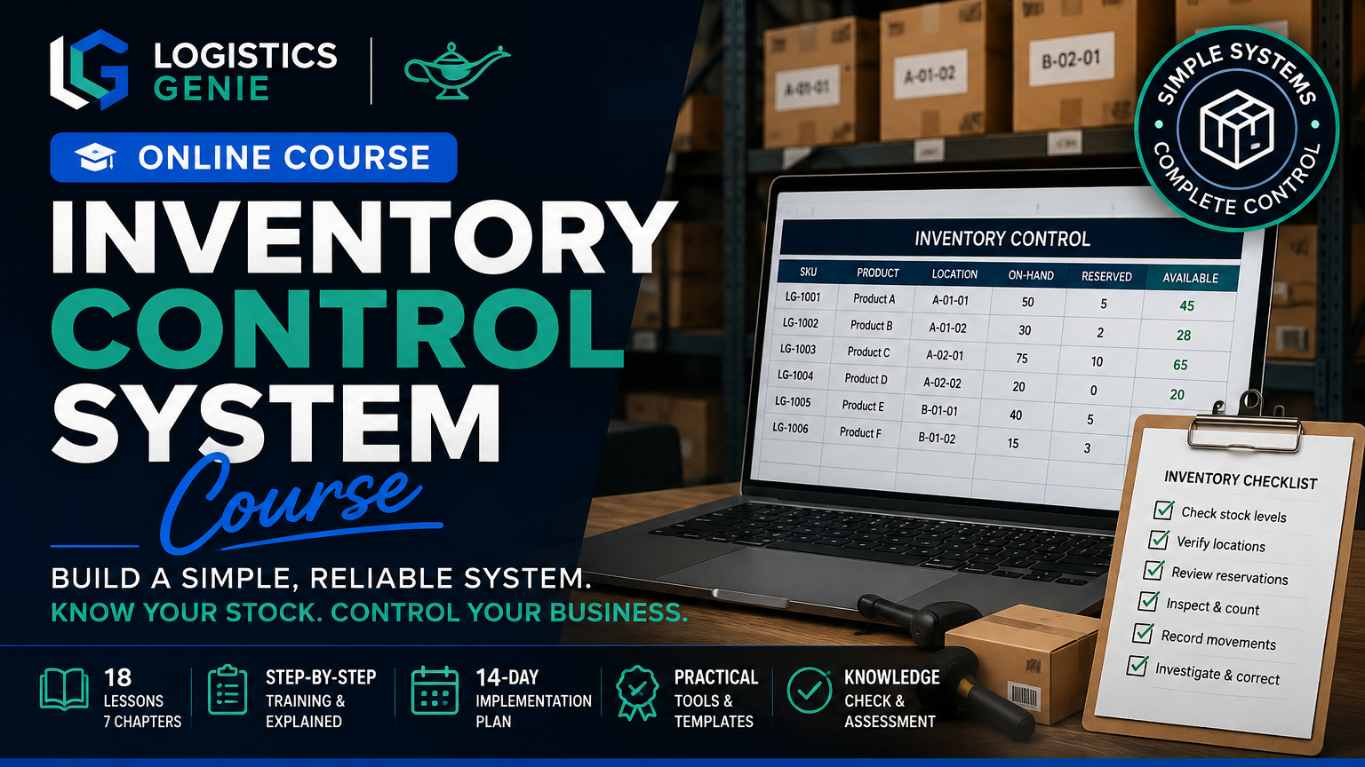 Logistics Genie Inventory Control System Course
