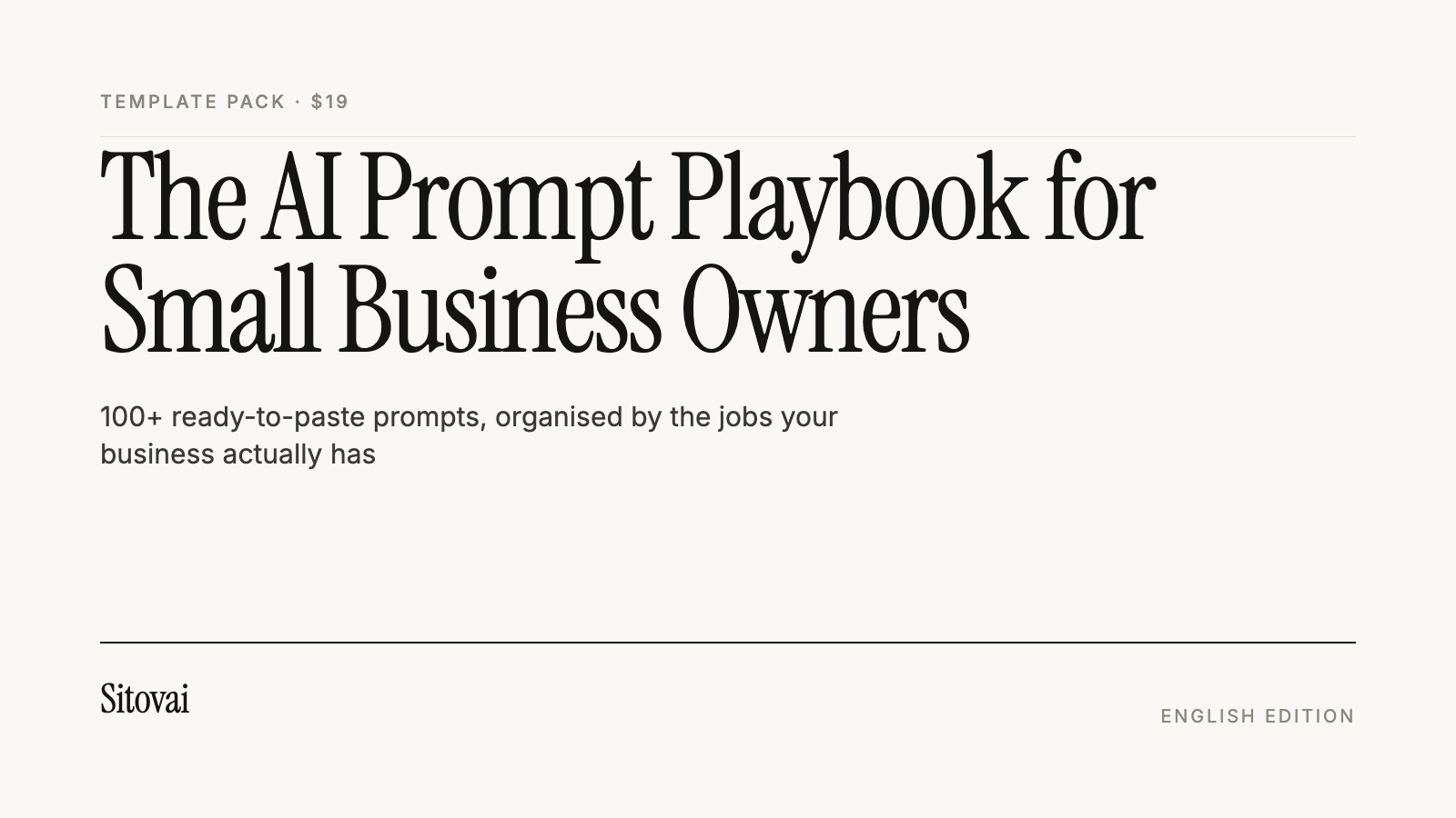 The AI Prompt Playbook for Small Business Owners