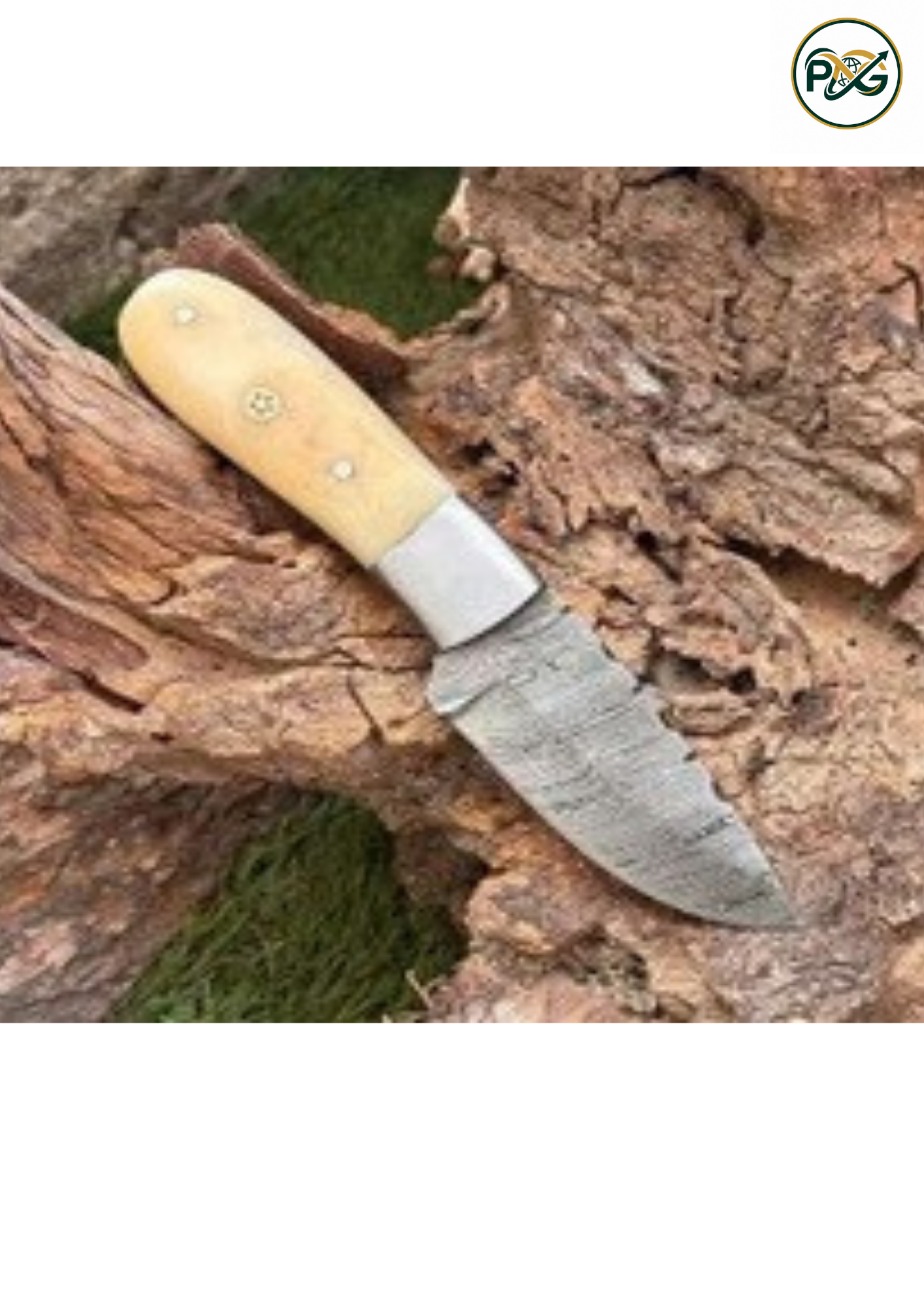 Premium 512-Layer Damascus Bone Dagger handmade in Wazirabad, Punjab, Pakistan