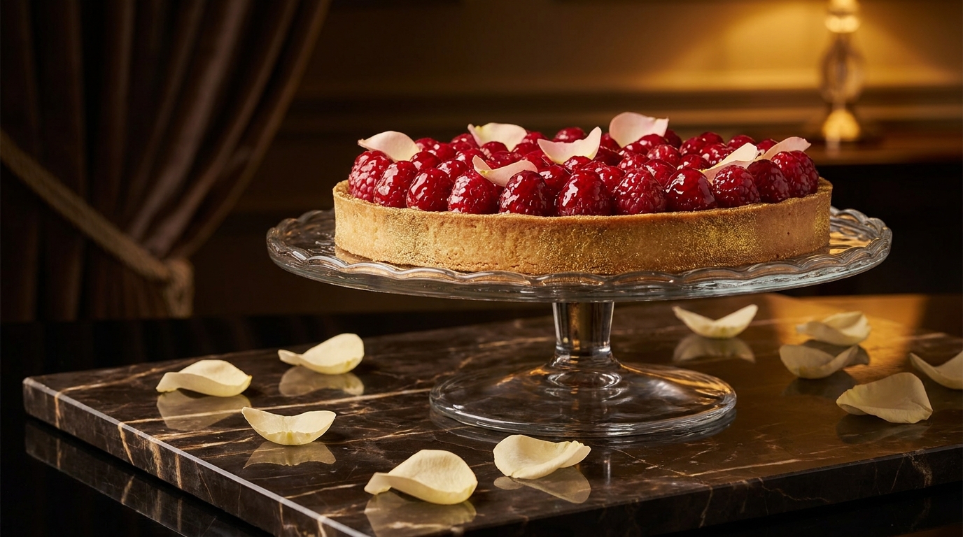 Raspberry Rose Tart