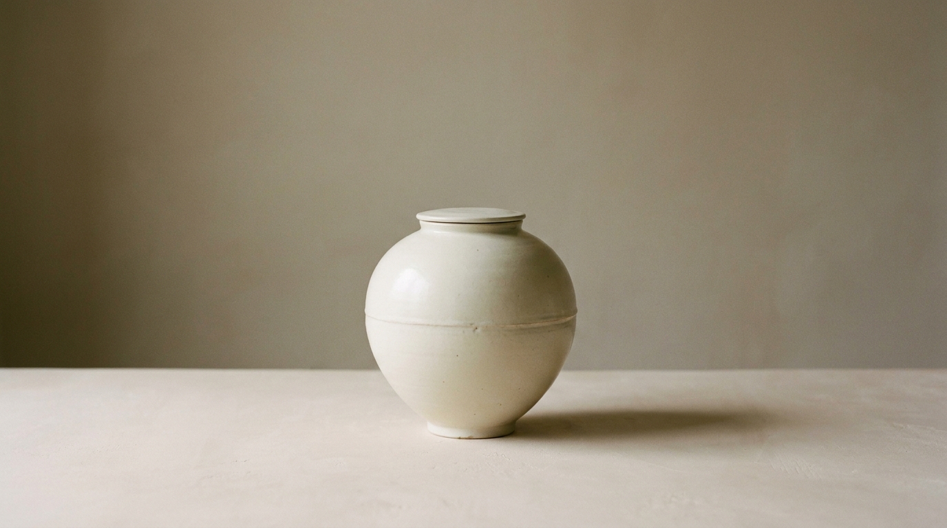 Moon Jar, White Porcelain