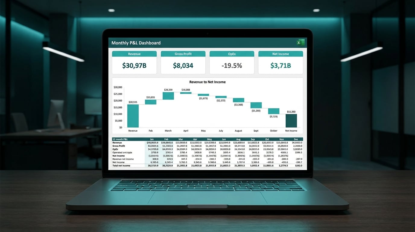 Monthly P&L Dashboard