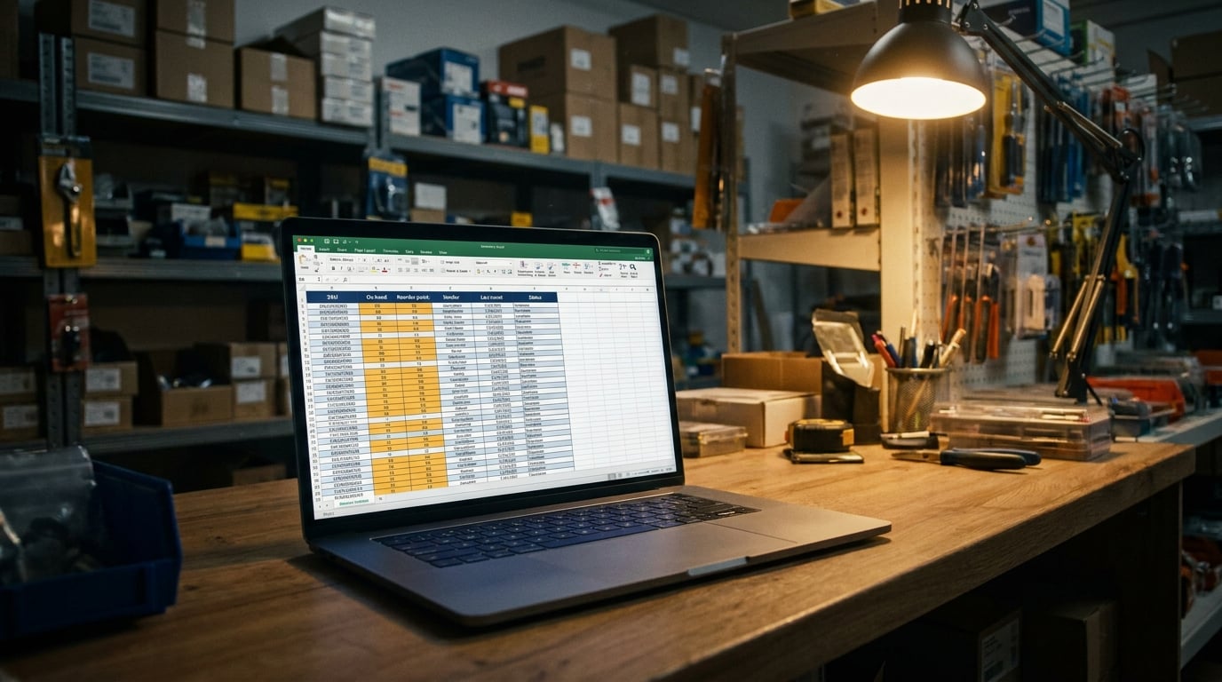 Inventory & Reorder Point Sheet
