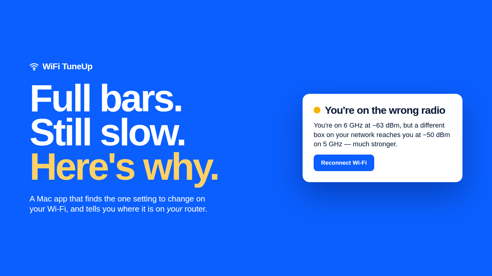 WiFi TuneUp for Mac