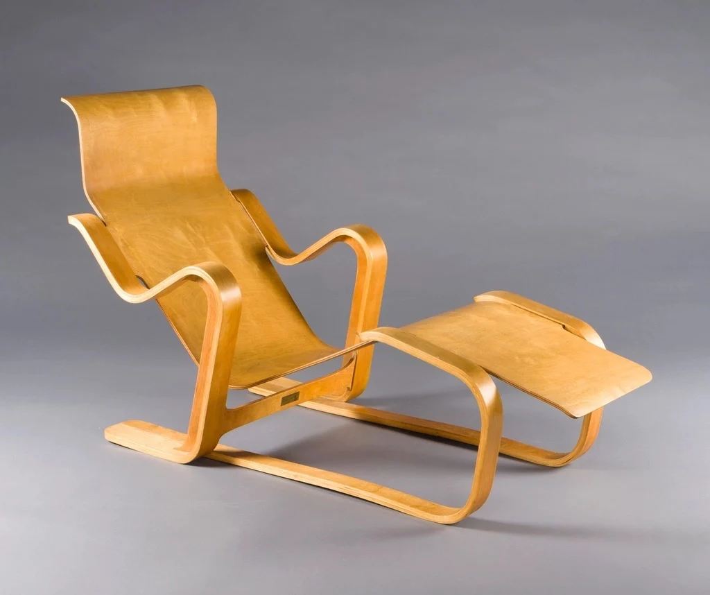 Bent Plywood Chaise, Birch