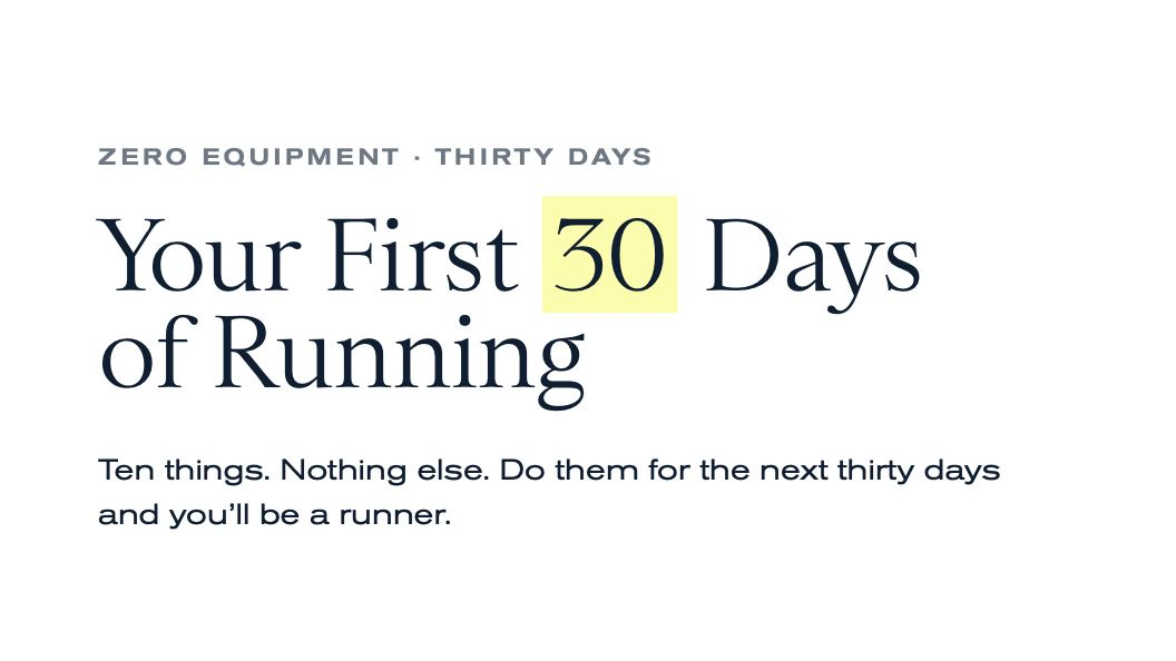 Your First 30 Days of Running
