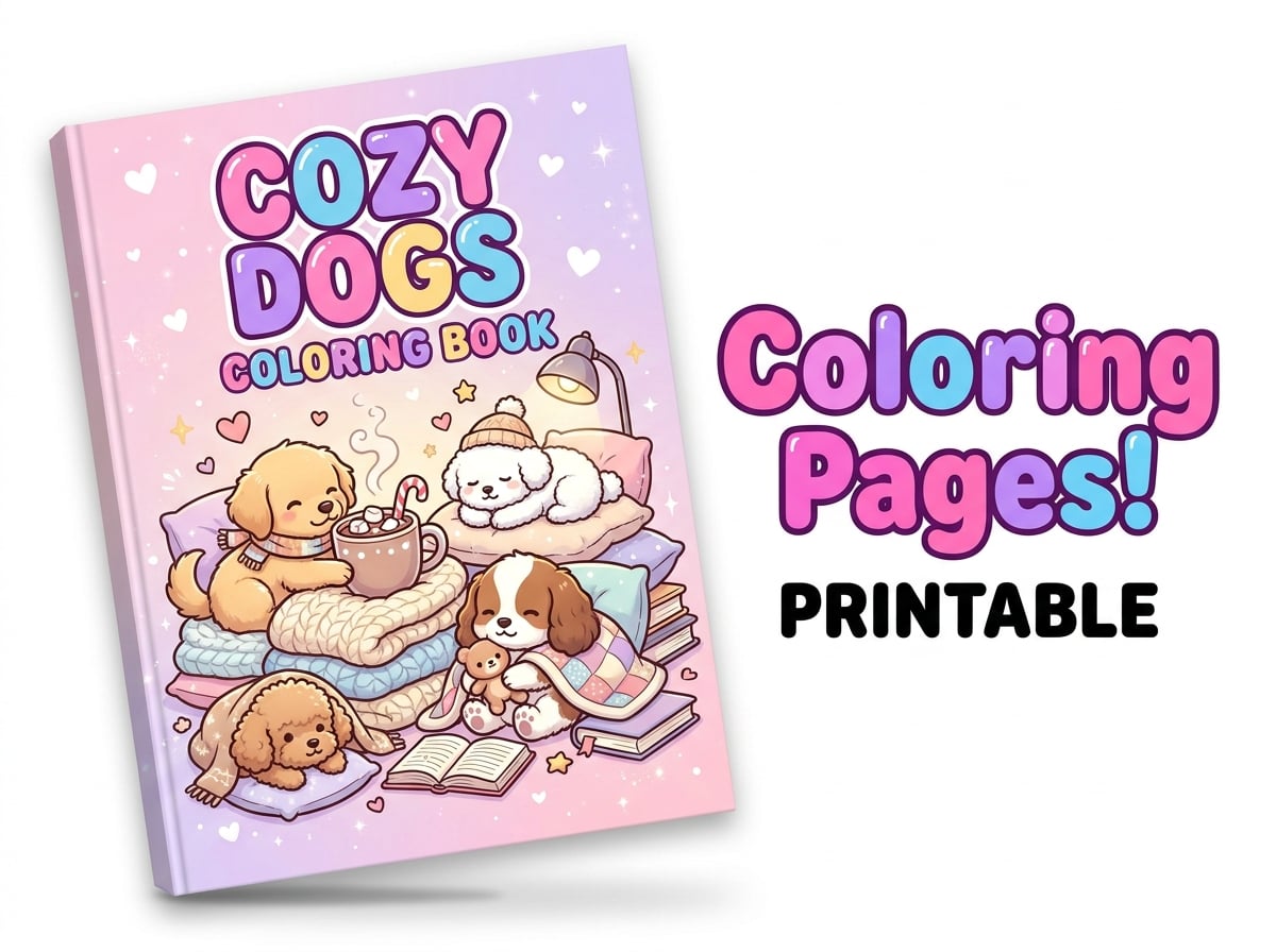 Cozy Dog Coloring Pages