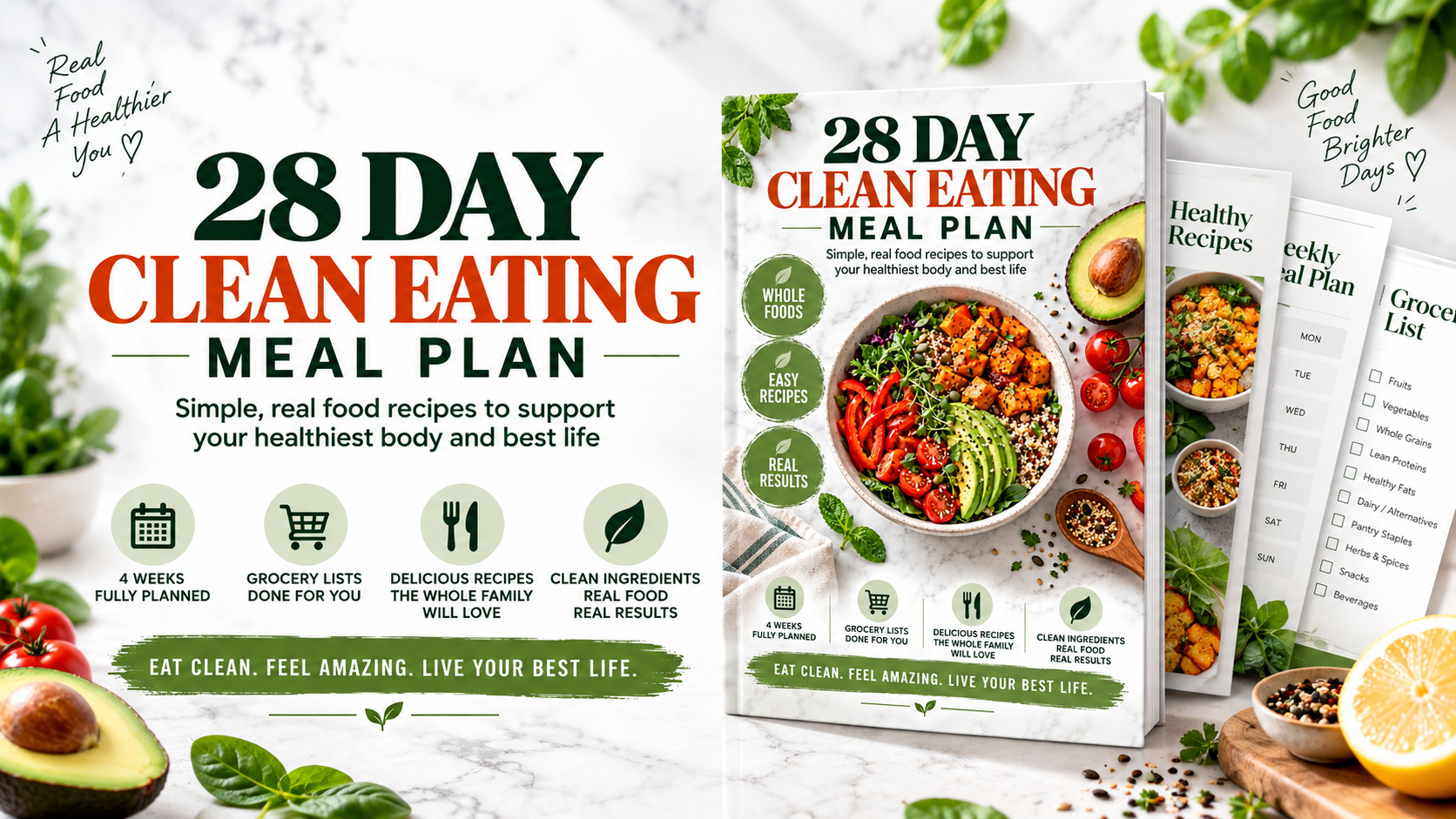 28 Day Clean Eating Meal Plan