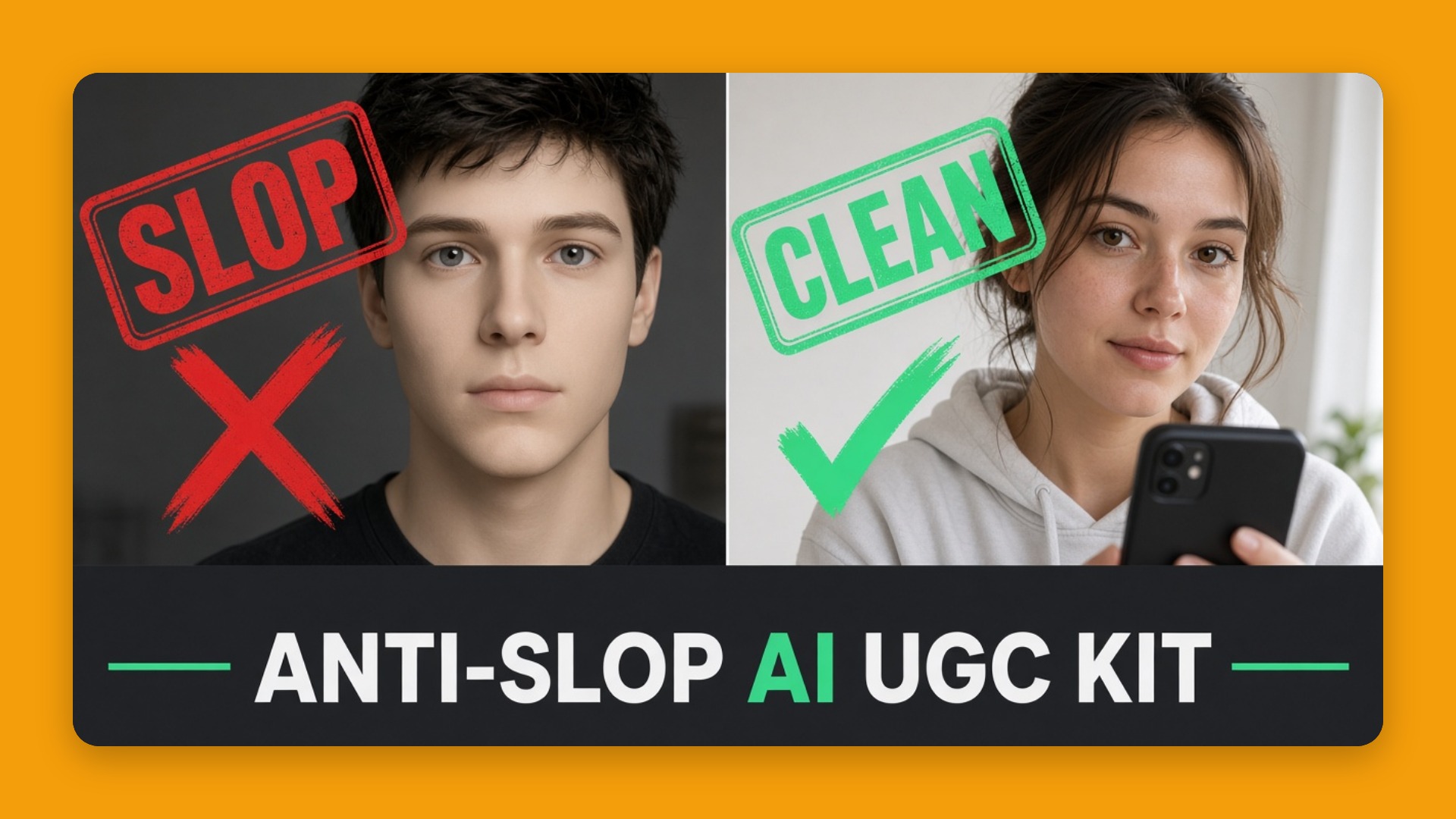 Anti-Slop AI UGC Kit