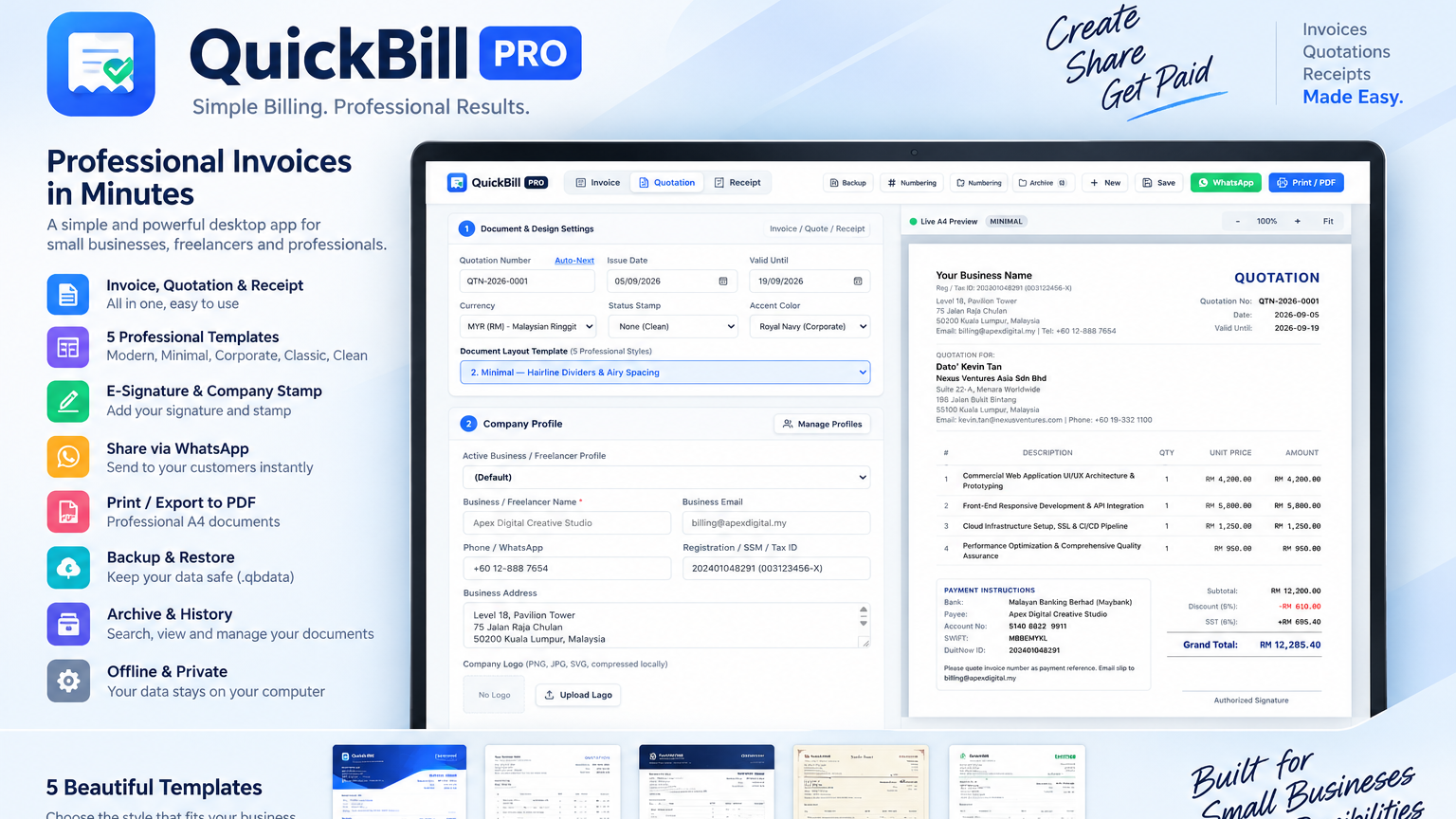 QuickBill Pro
