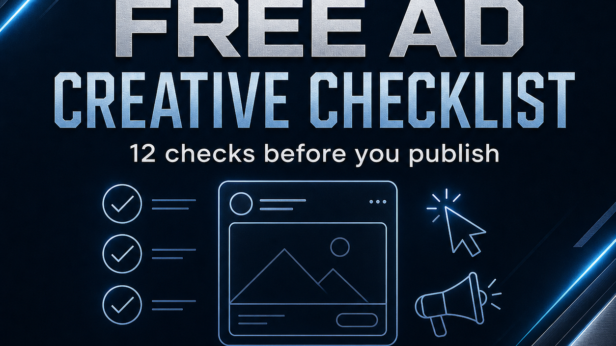 Free Ad Creative Checklist: 12 Checks Before You Publish