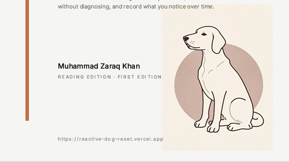 The Reactive Dog Reset: Six-Week Walk Reset System