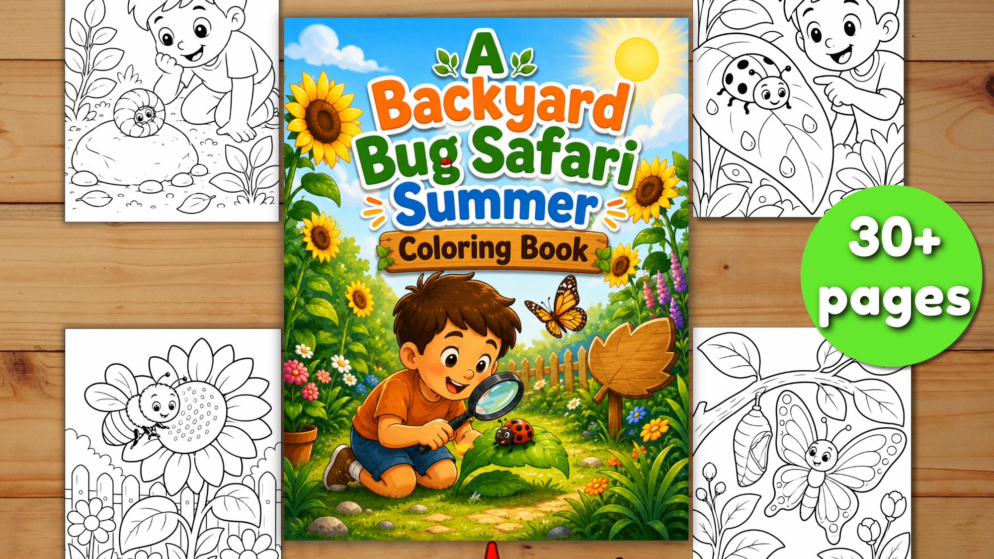 Backyard Bug Safari Coloring Book