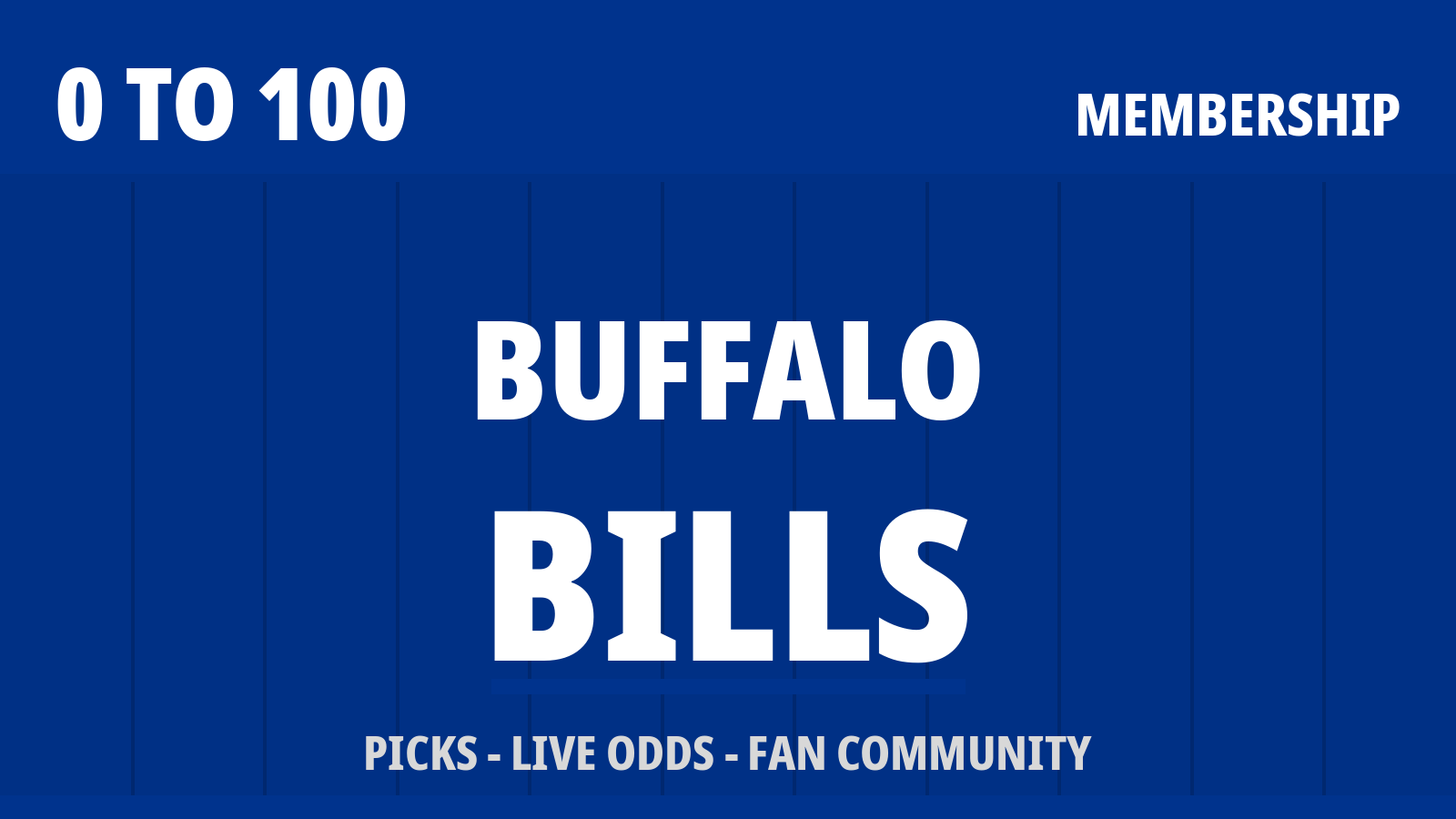 0to100 Buffalo Bills Membership