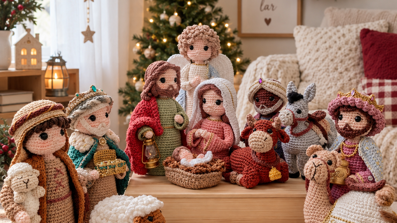 Kit de Guías Amigurumi Pesebre y Navidad